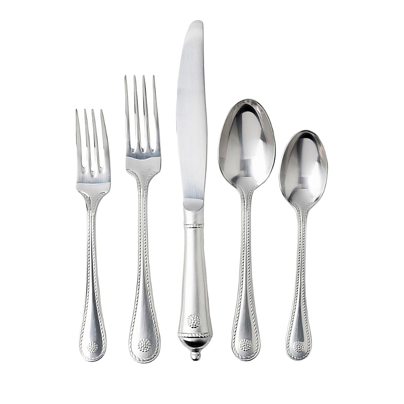 Juliska Berry And Thread 20 Piece Flatware Set, Bright Satin In Bright Satin