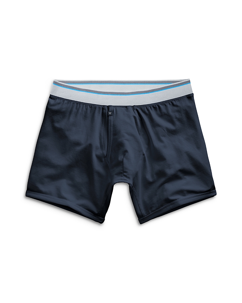 Mack Weldon 18 Hour Jersey Boxer Briefs In Blue Night