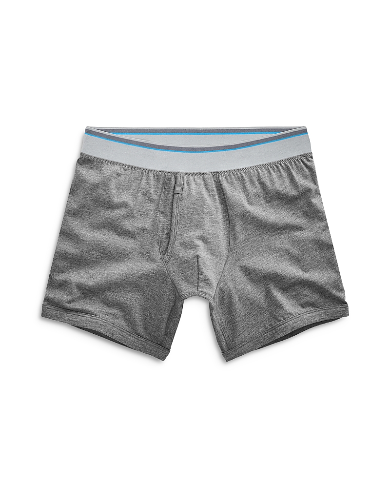 Mack Weldon 18 Hour Jersey Boxer Briefs In Grey Heather