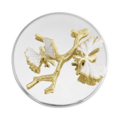 Butterfly Ginkgo Gold Candle, 13.5 oz.