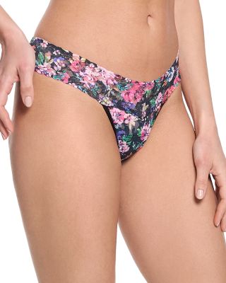 Hanky Panky Low-Rise Printed Lace Thong