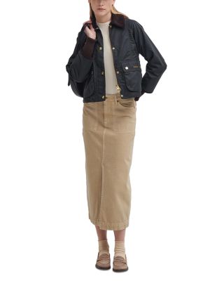 Beadnell Cropped Waxed Coat - thumbnail 2