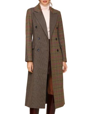 Avec les filles coat plaid online