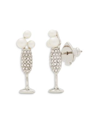 Kate spade champagne earrings discount