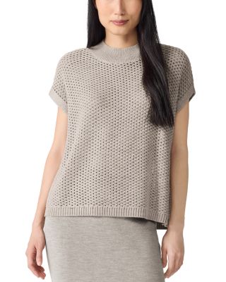 Eileen Fisher - Mock Neck Wool Sweater