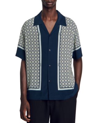 Sandro - Short Sleeved Patterned Shirt