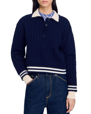 Sandro - Fred Cable Knit Sweater