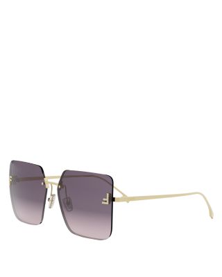 Fendi First Crystal Geometric Sunglasses, 59mm