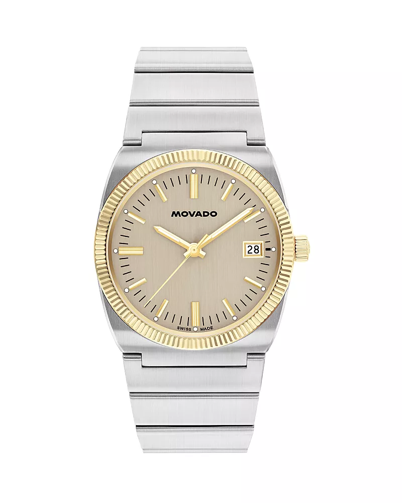 Movado Heritage Series Ondoplan Watch, 36mm