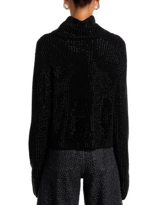 Corin Rhinestone Turtleneck Sweater