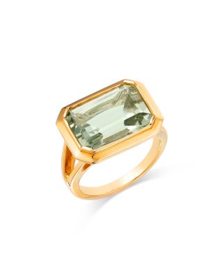 Bloomingdale's Fine Collection - Prasiolite Emerald Cut Statement Ring in 14K Yellow Gold