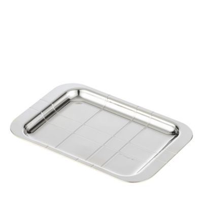 Graphik Silverplated Business Card Tray, 4" x 6"