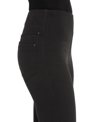 High Rise Ankle Baby Bootcut Jeans in Black