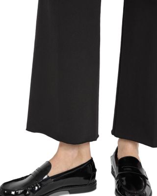 Erin High Rise Ankle Wide Leg Jeans in Black