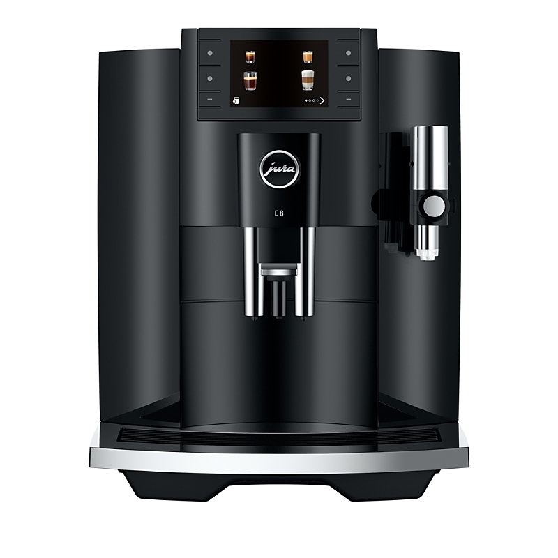 Jura E8 Automatic Coffee Machine In Piano White In Black
