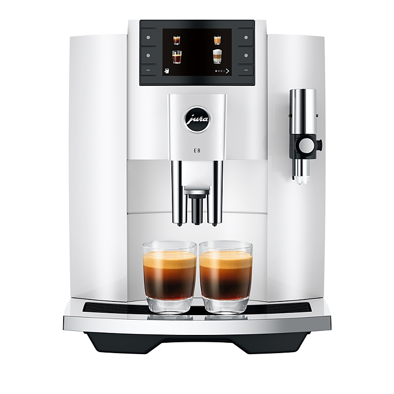 Jura E8 Automatic Coffee Machine In White