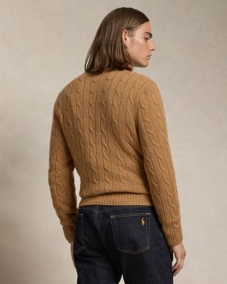 Cashmere Cable Knit Crewneck Sweater