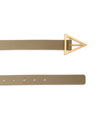 Women's Triangle Buckle Leather Belt