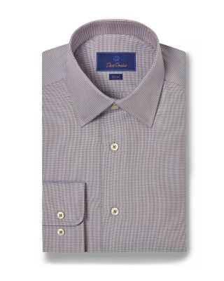 Cotton Micro Dobby Slim Fit Dress Shirt