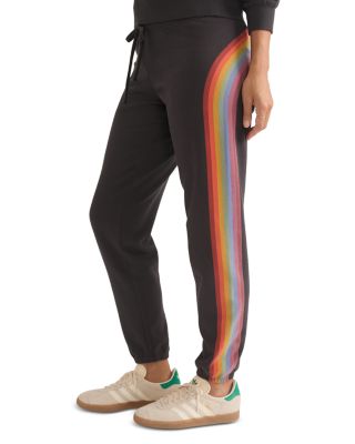 Anytime Rainbow Striped Sweatpants