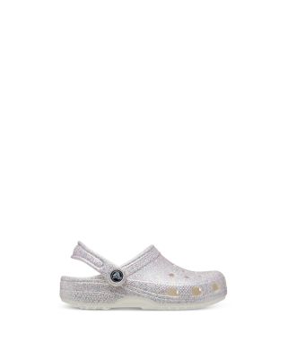 Crocs Unisex Classic Glitter Clogs - Toddler
