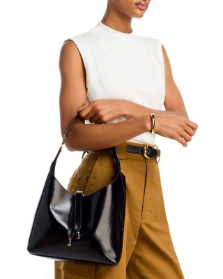 Marcie Small Leather Hobo Bag