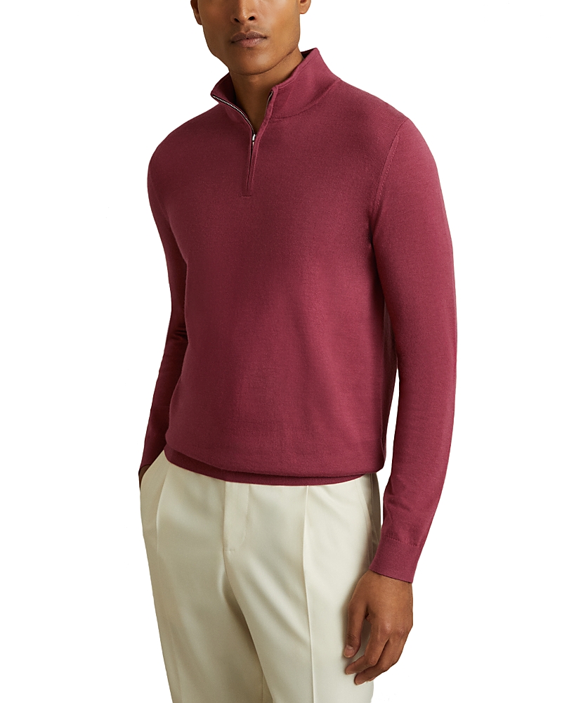 Reiss Blackhall Slim Fit Quarter Zip Sweater