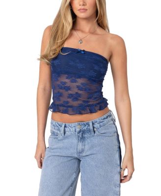 Women's Ballet Sheer Lace Tube Top