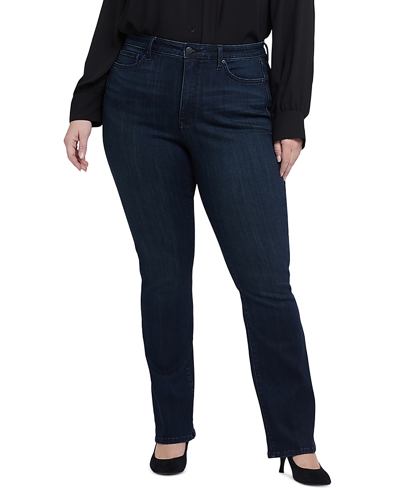 Nydj Billie High Rise Slim Bootcut Jeans In Obsidian