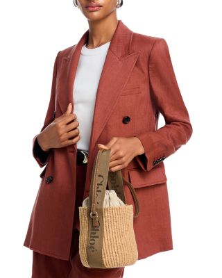 Woody Small Woven Basket Tote