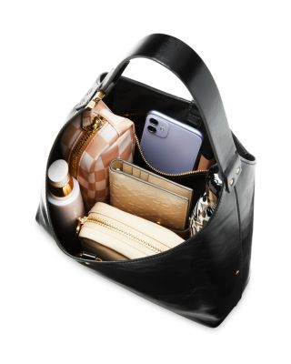 Marcie Small Leather Hobo Bag