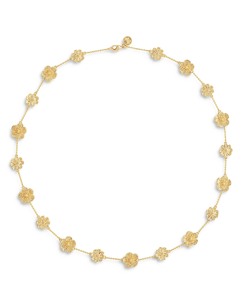 Anabel Aram Wildflower Station Statement Necklace, 20 In Gold