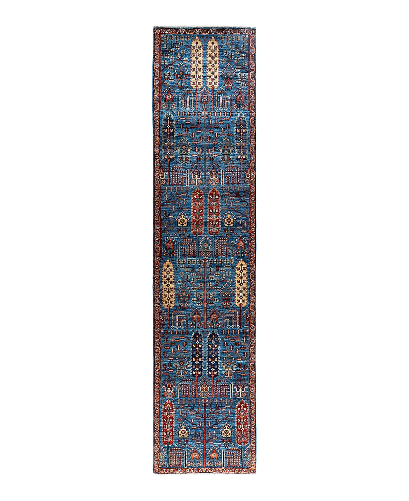 Bloomingdale's Serapi M1993 Runner Area Rug, 2'9 X 11'10 In Light/blue