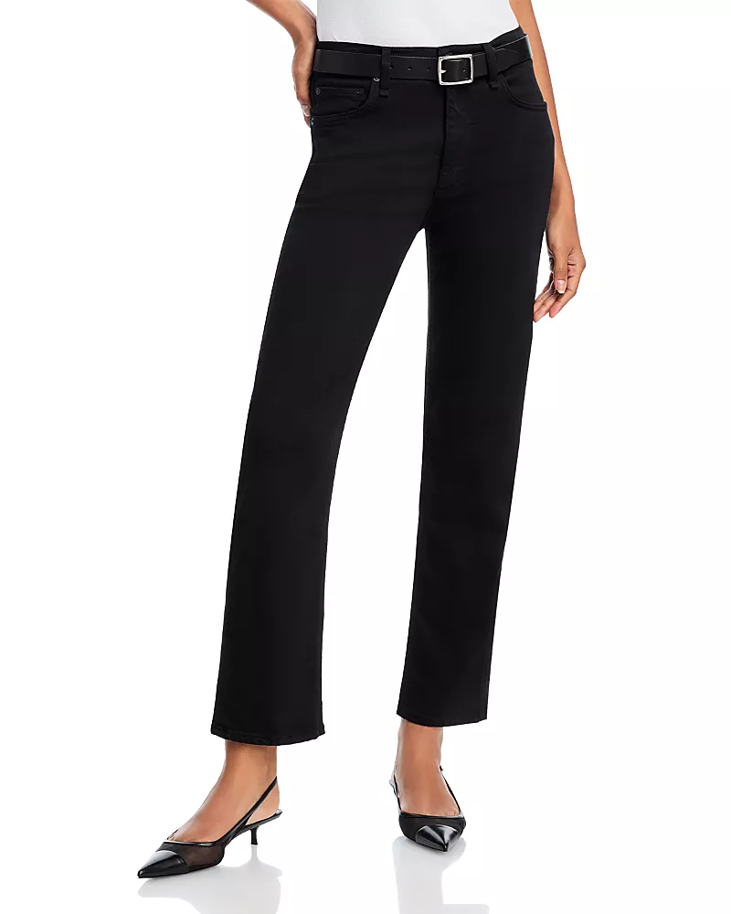 rag & bone Flexi Harlow Mid Rise Jeans in Black