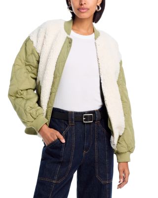 BLANKNYC - Quilted Faux Fur Bomber Jacket