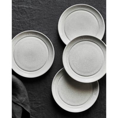 6" Appetizer Plate, White Truffle, Set of 4