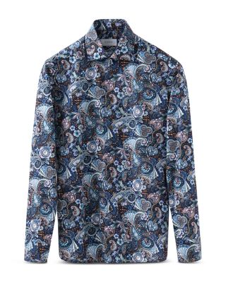 Eton - Printed Slim Fit Dress Shirt