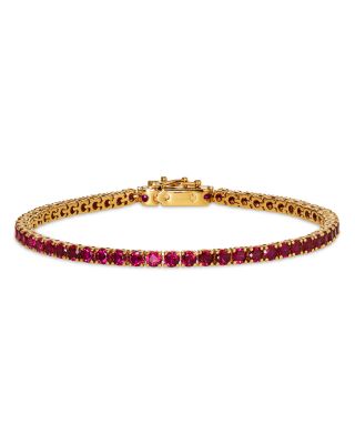 Nadri - Red Cubic Zirconia Tennis Bracelet