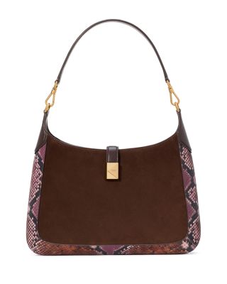 kate spade new york - Deco Snake Embossed Leather Hobo