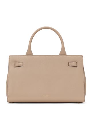 Deco Pebbled Leather Medium Satchel 