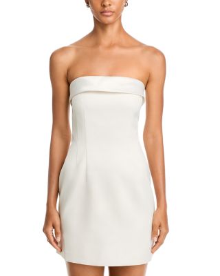 Strapless Satin Dress