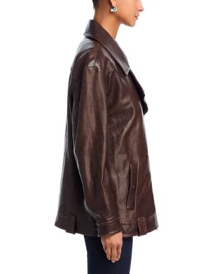 Thandie Leather Dickey Jacket