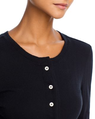Pointelle Crewneck Cardigan