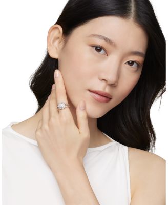 Sterling Silver Petite Albion&reg; Diamond Pav&eacute; Ring