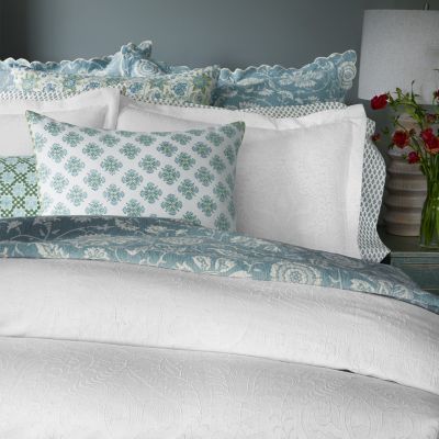 Amina Ecru Duvet Cover Set, Queen