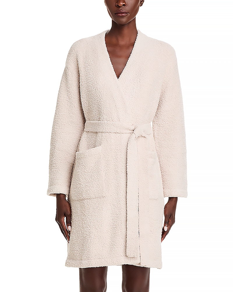 Shop Barefoot Dreams Cozychic Solid Robe In Stone