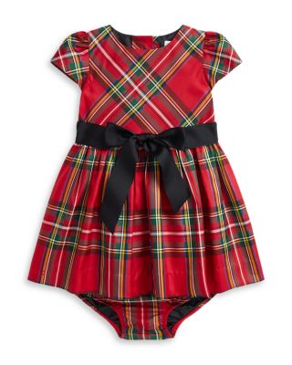 Ralph Lauren - Girls' Plaid Twill Dress & Bloomer - Baby