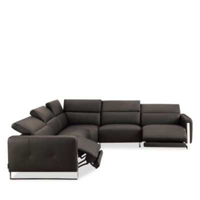 Giada 5-Piece Power Reclining Leather Sectional