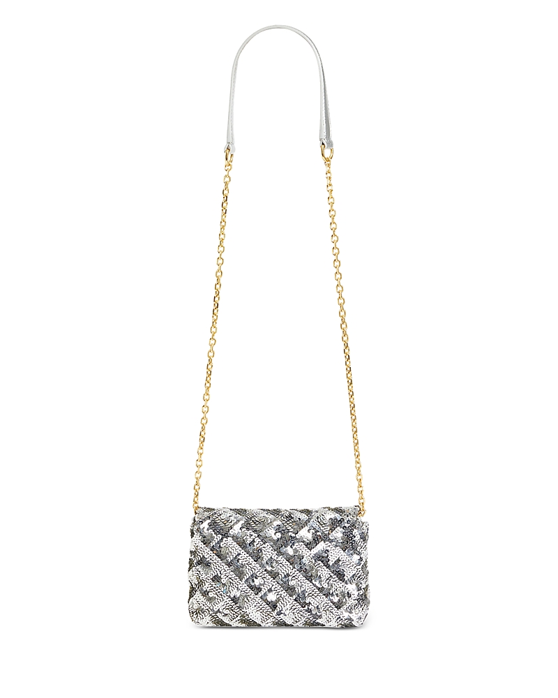 Gerard Darel Le Mini Fanny Crossbody In Silver