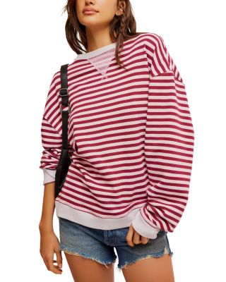 Free People - Cotton Striped Long Sleeve Tee